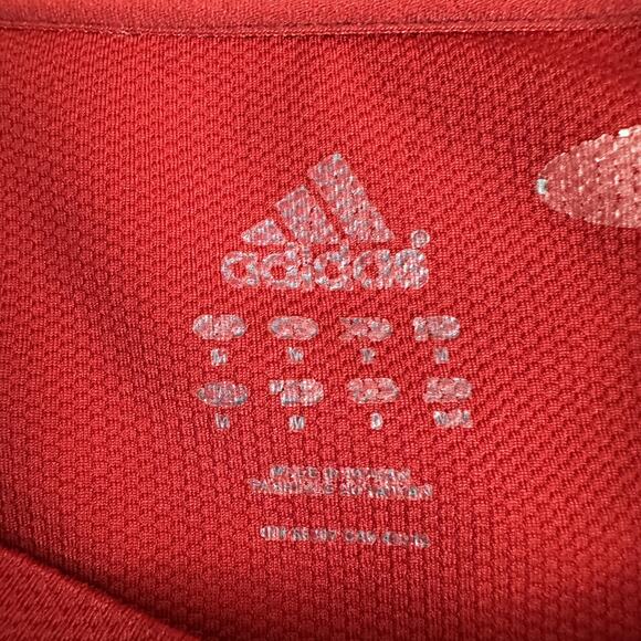 Nebraska Cornhuskers Shirt Mens Medium Red NCAA Football Adidas Performance - Picture 4 of 10